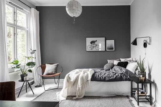 décoration-intérieur-chambre-peinture-grise